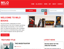 Tablet Screenshot of milobooks.com